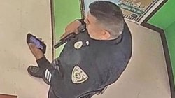 Uvalde cop with Punisher phone Meme Template