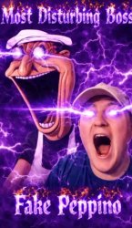Most disturbing boss fake peppino Meme Template