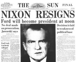 Nixon resigns Meme Template