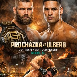 UFC 327: PROCHÁZKA VS ULBERG, UFC returns to Kaseya Center in Mi Meme Template