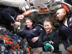 Artemis II crew Meme Template