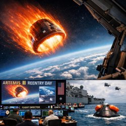 Artemis II reentry day Meme Template