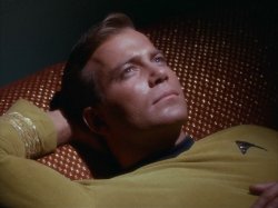 Kirk in bed thinking Meme Template