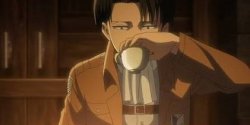 Levi sipping tea Meme Template