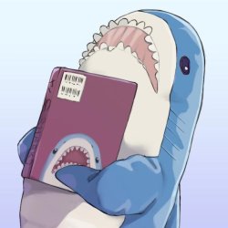 Shark with Book Meme Template
