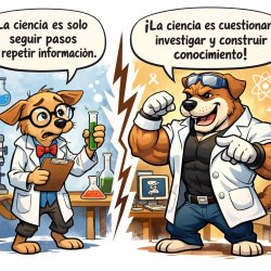 Perro cientifico débil vs perro cientifico musculoso.  Perro déb Meme Template