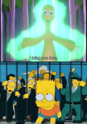 Bart christ Meme Template