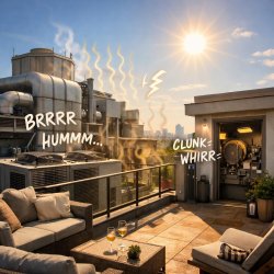 Top floor apartments with rooftop balconies are often highly cov Meme Template