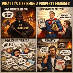 Funny meme about what it is like to be a property manager Meme Template