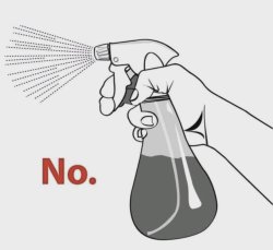 spray bottle no Meme Template