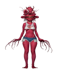 Brittney from Smiling Friends Meme Template