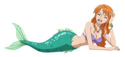 Mermaid Nami Meme Template