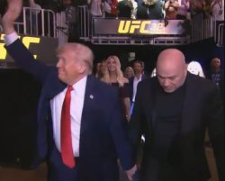 Dana White Donald Trump man-date Meme Template