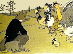 Chicken Little meets Foxy Loxy Meme Template