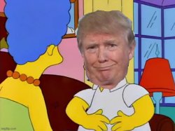 trump-homer when i do it it's cute Meme Template