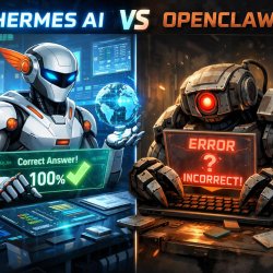 Hermes AI agent being better than openclaw Meme Template