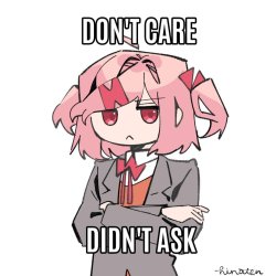 don't care didn't ask Meme Template
