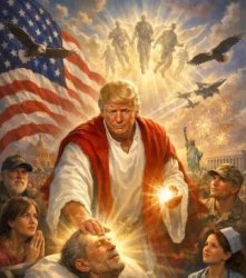 Trump jesus Meme Template