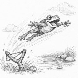 a frog fling Meme Template