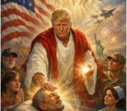 Trump Jesus Meme Template