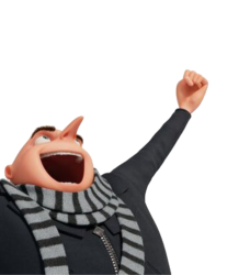 Victorious Gru Meme Template
