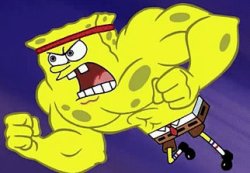 Strong Spongebob Meme Template