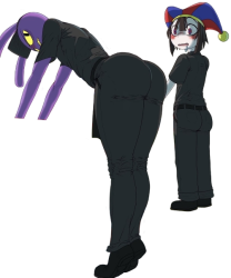 Jax And Pomni At Spudsy’s Meme Template