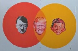The Goatse Trump Venn Meme Template