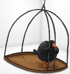 caged bird Meme Template