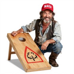MAGA cornhole champion Meme Template