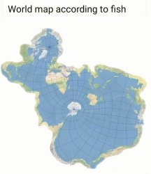 World map Fish Meme Template