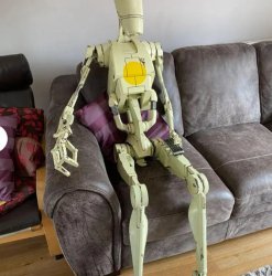 life sized battle droid Meme Template