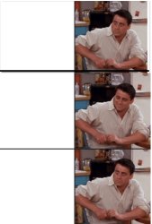 Joey Suprised Calm Suprised Meme Template