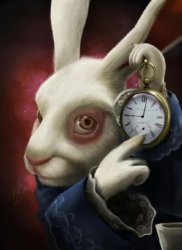 bunny with a clock lol Meme Template