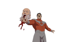 Thragg with Thaedus's Head Meme Template