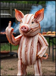 bacon pig Meme Template