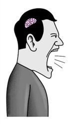 Man yelling small brain Meme Template