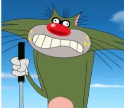 Jack Frowning Oggy Meme Template