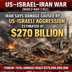 US–Israel–Iran War (World War 3 DLC)  Iran says damage caused by Meme Template