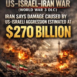 US–Israel–Iran War (World War 3 DLC)  Iran says damage caused by Meme Template