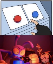 Jax hitting red button Meme Template