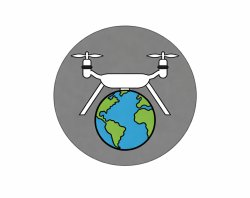 Drone earth pin logo Meme Template