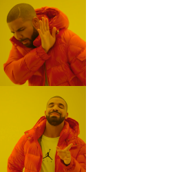 Drake No/Yes High Resolution Meme Template