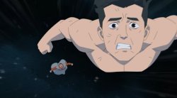 Thragg chasing Mark Meme Template