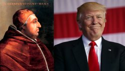 Alexander VI and Donald Trump Meme Template
