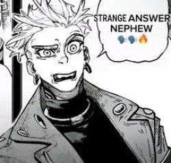 strange answer nephew Meme Template