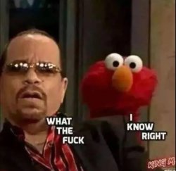 Ice t and Elmo outraged Meme Template