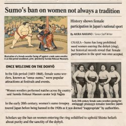 Sumo’s ban on women not always a tradition https://www.asahi.com Meme Template