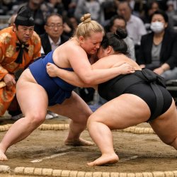 Sumo’s ban on women Meme Template