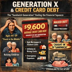Generation X (roughly ages 44-59) frequently maxes out credit ca Meme Template